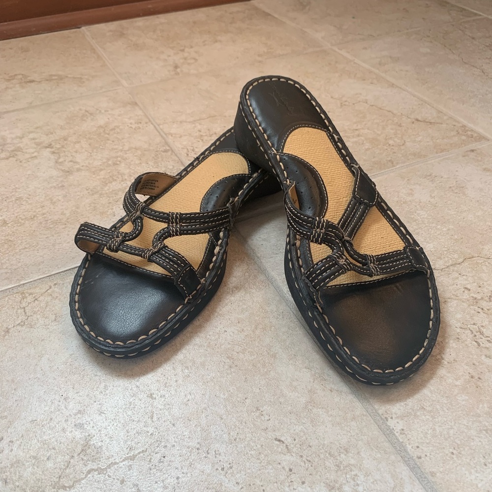 Leather Sandals, Size 10